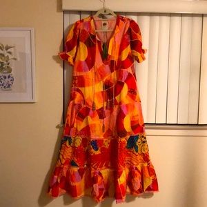 NWT Farm Rio mixed patch twirl maxi dress size M